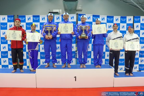 大会総合の表彰式の様子
